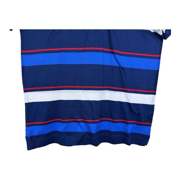 Paul & Shark Yachting Polo "Shark Fit” Slim Fit Blue & Red Stripe Mens Small - Picture 3 of 10